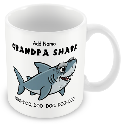 Personalised Grandpa Shark Mug for Grandpa