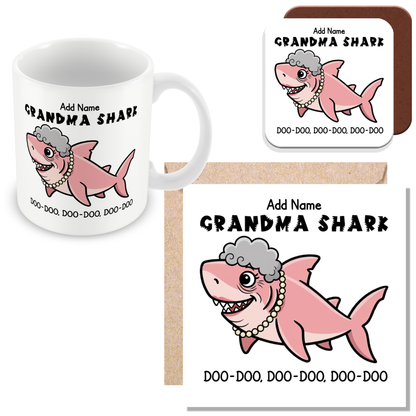 Personalised Grandma Shark Mug for Grandmas