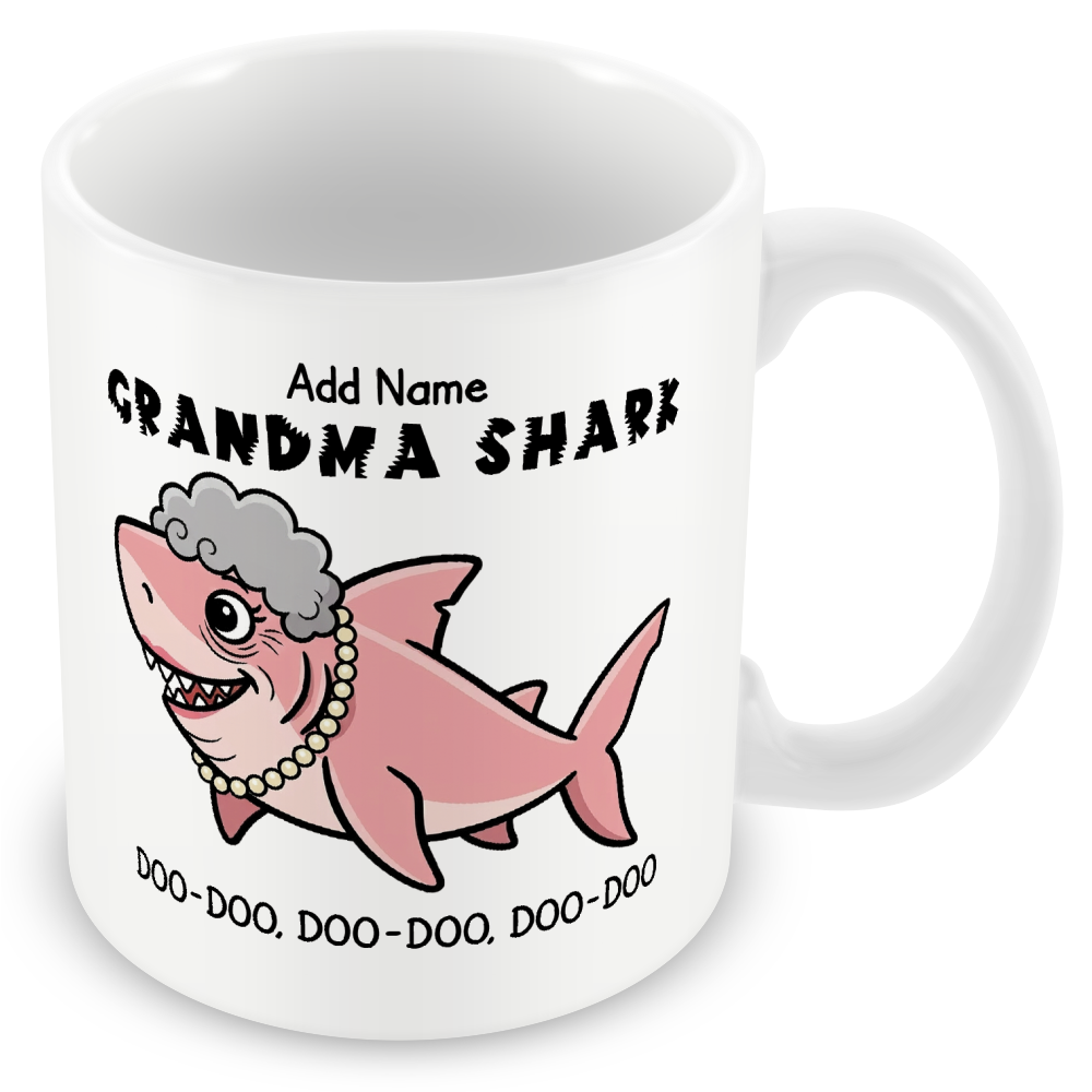 Personalised Grandma Shark Mug for Grandmas