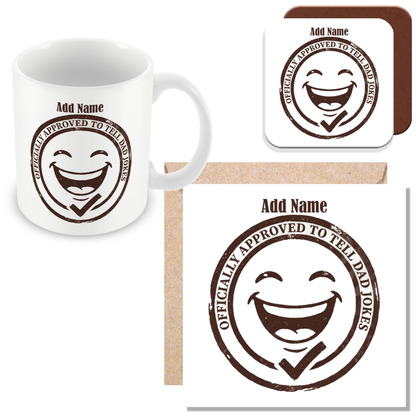 Personalised I Tell Dad Jokes Mug for Dads