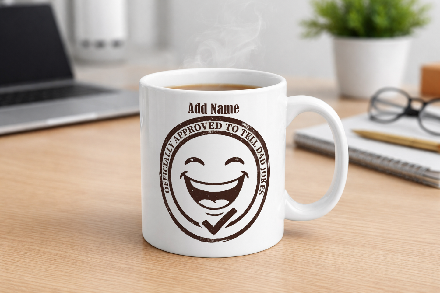 Personalised I Tell Dad Jokes Mug for Dads