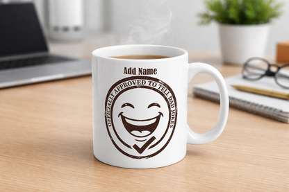 Personalised I Tell Dad Jokes Mug for Dads