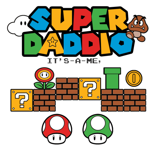 Personalised Super Daddio Mug for Dads - add up to 3 Children