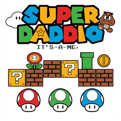 Personalised Super Daddio Mug for Dads - add up to 3 Children