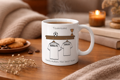 Personalised Daddy's Football Team Mug for Dads