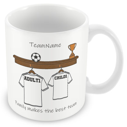 Personalised Daddy's Football Team Mug for Dads