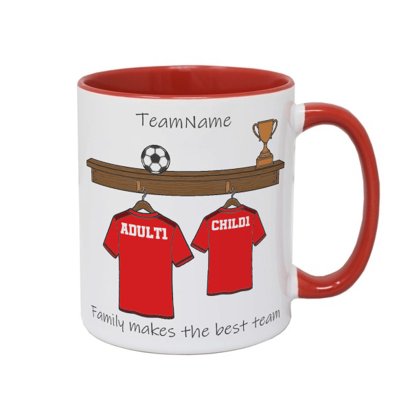 Personalised Daddy's Football Team Mug for Dads