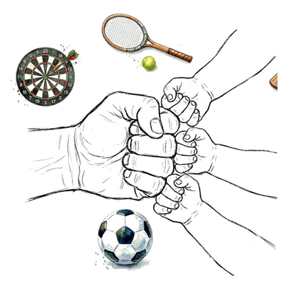 Personalised Dad Fist Bump Sports Mug for Dads