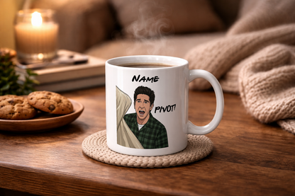 Ross Quote Mug - Optional Black or Purple Handle, Coaster and Card