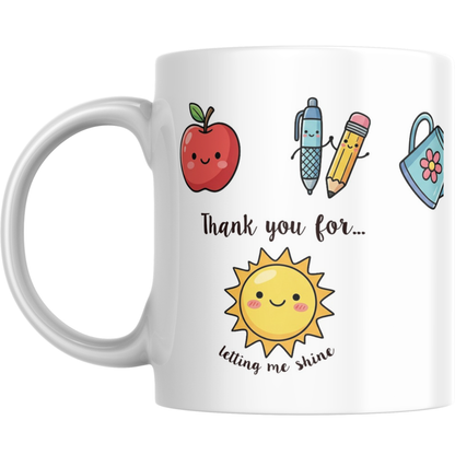 Personalised Teacher Mug – Add Teacher & Child's Name – End of School Gift