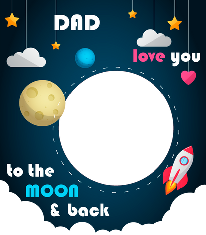 Personalised Photo Gift – “Love You to The Moon”