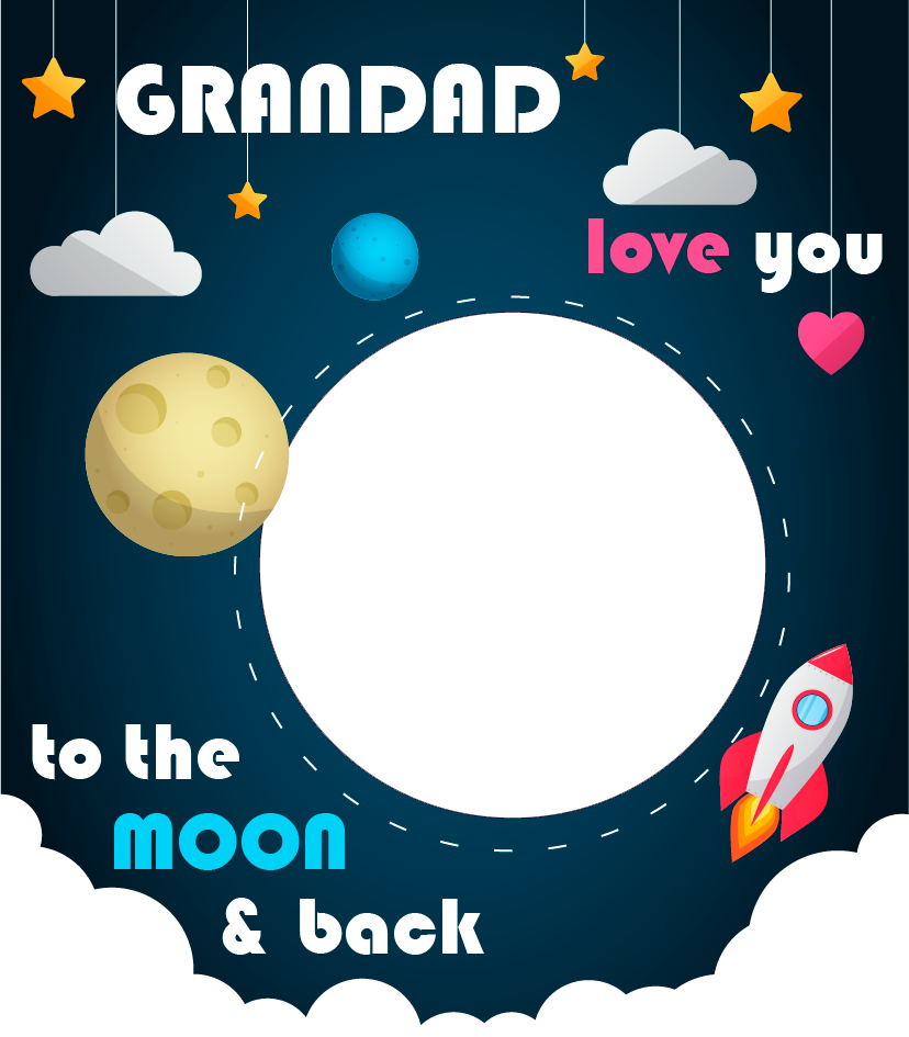 Personalised Photo Gift – “Love You to The Moon”