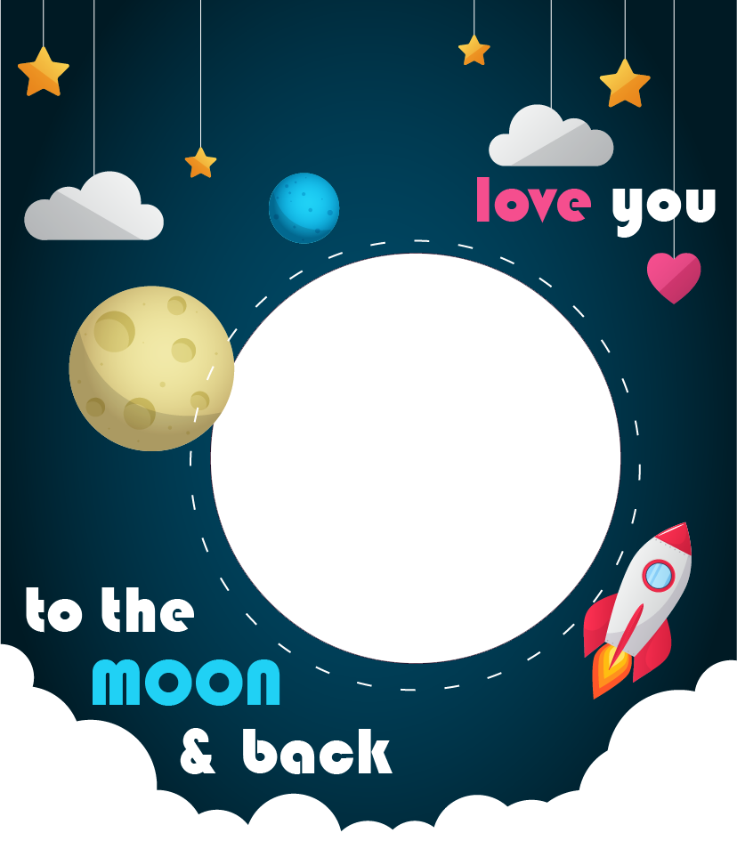 Personalised Photo Gift – “Love You to The Moon”