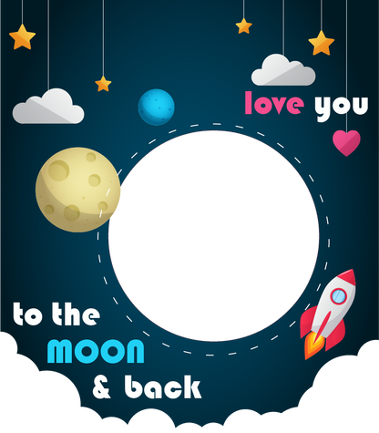 Personalised Photo Gift – “Love You to The Moon”