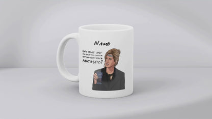 Rachel Quote Mug - Optional Black or Purple Handle, Coaster and Card