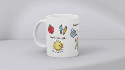 Personalised Teacher Mug – Add Teacher & Child's Name – End of School Gift