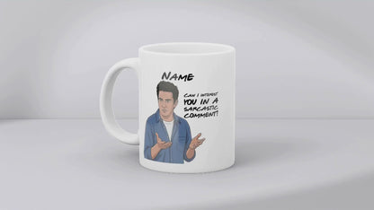 Chandler Quote Mug - Optional Black or Purple Handle, Coaster and Card