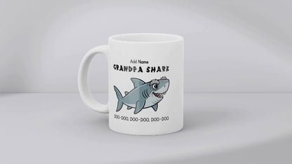 Personalised Grandpa Shark Mug for Grandpa