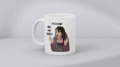 Janice Quote Mug - Optional Black or Purple Handle, Coaster and Card