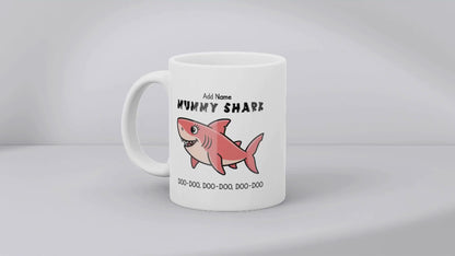 Personalised Mummy Shark Mug for Mums