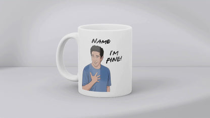 Ross Quote Mug - Optional Black or Purple Handle, Coaster and Card