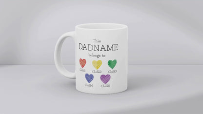 Personalised This Dad Belongs To Mug for Dads