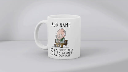 Personalised Grumpy Old Man 65th Birthday Mug Gift
