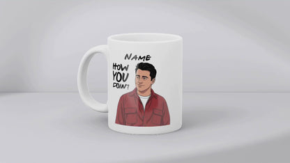 Joey Quote Mug - Optional Black or Purple Handle, Coaster and Card