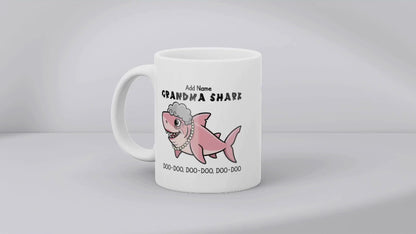Personalised Grandma Shark Mug for Grandmas